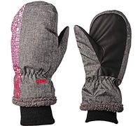 alles-meine.de GmbH Fausthandschuhe/Fäustlinge - Farbe & Größenwahl - Gr. 11 bis 12 Jahre - mit langem Schaft & Strick Bündchen - Jeans grau & rosa pink - Thinsulate/Thermoha..