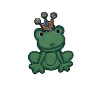 alles-meine.de GmbH Frosch 4,5 cm * 6,1 cm Bügelbild Aufnäher Applikation Patch Tier Tiere Frösche