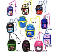 alles-meine.de GmbH Geldbörse/Brustbeutel/Handytasche - süße Katze - Geldbeutel - Geld Handy Geldtasche - Portemonnaie für Kinder - Kätzchen/Blume - rosa - Mädchen - fü..