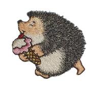 alles-meine.de GmbH Igel 4,4 cm * 4,3 cm Bügelbild Aufnäher Applikation EIS Sommer Tier Tiere Patch