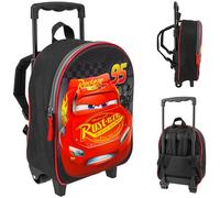 alles-meine.de GmbH Kinder - Reiseartikel & Taschen - Verschiedene Artikel frei wählbar - 2 in 1 - Kinder Trolley & Rucksack - Cars - Auto - Lightning McQueen - 3D Effekt - wasse..