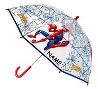 alles-meine.de GmbH Kinder - Reiseartikel & Taschen - Verschiedene Artikel frei wählbar - Kinderschirm/Regenschirm - Spyderman - Ø 74 cm - inkl. Name - durchsichtig & durchsche..
