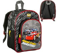 alles-meine.de GmbH Kinder Rucksack - Cars - Auto - Lightning McQueen - Tasche - wasserfest & beschichtet - Kinderrucksack - 2 Fächer - groß Kind - Jungen Mädchen - Kindergartent..