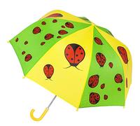 alles-meine.de GmbH Kinderschirm/Regenschirm - lustige Marienkäfer - Ø 72 cm - Kinder - Stockschirm - groß mit Griff - Einklemmschutz - Regenschirme - für Jungen Mädchen - Schi..