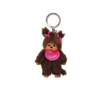 alles-meine.de GmbH MONCHICHI MONCHHICHI Anhänger Mädchen 2 Zöpfe Schlüsselanhänger Girl rosa latz