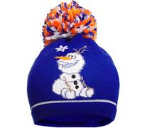 alles-meine.de GmbH Mütze/Strickmütze - die Eiskönigin - Frozen/Schneemann Olaf - Größe 55 - Baumwoll Futter/Baumwollmütze - Bommel - Bommelmütze/Pudelmütze - 100% B..