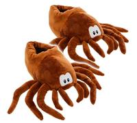 alles-meine.de GmbH Plüsch Hausschuhe Größe frei wählbar Spinne - Größe 34-45 EU schön warm Kuschel - für Kinder & Erwachsene - ABS Sohle rutschfest - Plüschtier - Plüs..