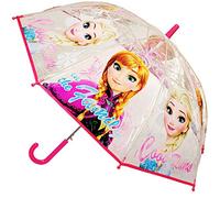 alles-meine.de GmbH Regenschirm - Automatik - die Eiskönigin - Frozen - Kinderschirm - Ø 85 cm - groß/durchsichtig & durchscheinend - transparent - Automatikregenschirm - Glock..
