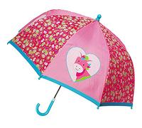 alles-meine.de GmbH Regenschirm/Kinderschirm - Pferd & Herzen - Ø 72 cm - Kinder Stockschirm - für Mädchen Nylon Nylonschirm - Schirm Kinderregenschirm/Glockenschirm - Mä..