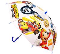 alles-meine.de GmbH Regenschirm - - Mickey Mouse - Kinderschirm Ø 80 cm/lichtdurchlässig & durchscheinend - halb transparent - Kinder - groß Stockschirm mit Griff - Regensc..