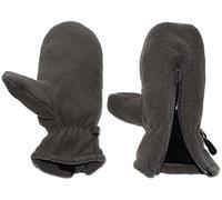alles-meine.de GmbH sehr weiche Fleece Fausthandschuhe - mit Reißverschluß - Größe: 1 bis 2 Jahre - dunkel grau - LEICHT anzuziehen ! mit Daumen - Kinder & Babyhandschuhe /..