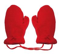 alles-meine.de GmbH sehr weiche Merino-Wolle Strick & Fleece - Fausthandschuhe - ROT - Größe: 2-3 Jahre - Baumwolle & Schurwolle - Kinder/Baby - gefüttert - Fleece Fäus..