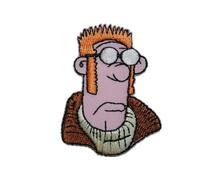 alles-meine.de GmbH Shaun das Schaf 4,3 cm * 5,6 cm Bügelbild Aufnäher Applikation Farmer Kopf Mann