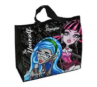 alles-meine.de GmbH Shopper/Tragetasche/Umhängetasche - Monster High - abwischbare Kindertasche - Tasche Stoff für Mädchen - Tragetasche Beutel Einkaufstasche - beschichtet u..