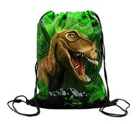 alles-meine.de GmbH Sportbeutel - Turnbeutel - Schuhbeutel Dinosaurier - Tyrannosaurus Rex - abwischbar & wasserabweisend - für Kinder - Schulbeutel Kindergarten - Jungen /..