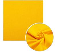 alles-meine.de GmbH Stoff - Meterware am Stück - kräftiges gelb/Sonnengelb - 100% Baumwolle - Baumwollstoff Baumwollgewebe - Stoffe Muster Kleiderstoff Modestoff & Dekostoff /..