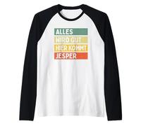 Alles Wird Gut Hier Kommt Jesper Retro Vintage Vorname Raglan