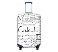 Alliya Mathe-Geometrie-Geek-Calculus, elastische Reisegepäckabdeckung, Koffer-Schutz, passend für 45,7 - 81,3 cm Gepäck, Schwarz , S