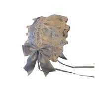 alloneslife Damen Stirnband Verstellbares Haarband Gekräuselte Spitze Und Schleife Kopfbedeckung Schmuck Für Cosplay Und Punk Stil Enthusiasten Japanische Mode Kopfbedeckung