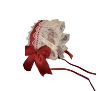 alloneslife Damen Stirnband Verstellbares Haarband Gekräuselte Spitze Und Schleife Kopfbedeckung Schmuck Für Cosplay Und Punk Stil Enthusiasten Japanische Mode Kopfbedeckung