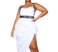 ALLOVME 127 cm Übergröße Gürtel Leder Geschirr Gürtel Verstellbar Körpergeschirr Übergröße Damen Geschirr Gürtel Übergröße, Schwarz-1, adjustable size