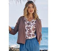 Allrounder: Luftige Shirtjacke, taupe, Größe 38, Jeans Fritz