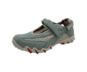 Allrounder Niro Giada/Nimbus Cloud (Jade) (blau) - Slipper - Damenschuhe Slipper / Trotteur, Blau, leder/textil (mesh) für Damen, türkis, Größe 39 ½ EU / 6 UK