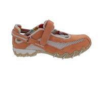 Allrounder Sneaker NIRO 23/12, Velourleder mit offenem Mesh, Karamell-Braun, Fußbett zum Wechseln Braun Gr. 38 1/2