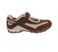 Allrounder Sneaker NIRO 58/58, Velourleder mit flauschigem Teddy-Stoff, Braun - Beige, Fußbett zum Wechseln Braun