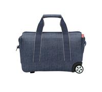 allrounder trolley von reisenthel Inhalt - 30 Litern - reisetrolley Stoff mit 2 Rädern in blau Jeansoptik - herringbone L Blau