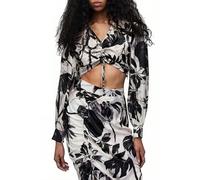 AllSaints Carla Jackie Top Ecru White Größe: 36 | Blusen Outlet | Damen | Braun