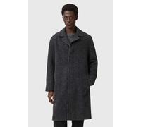AllSaints Duke Coat Charcoal Grey Größe: 38 | Einreihige Mäntel Outlet | Herren | Schwarz