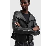 AllSaints Ellis Biker Black Größe: 2 | Lederjacken Outlet | Damen | Schwarz