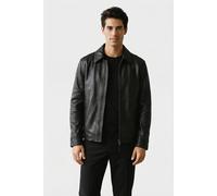 AllSaints Garrison Jacket Black Größe: XL | Lederjacken Outlet | Herren | Schwarz