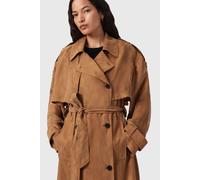 AllSaints Linnie Trench Caramel Cafe Brown Größe: M | Trench Coats Outlet | Damen | Braun