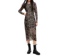 AllSaints Nora Waimea Ls Dress Black Größe: 12 | Midikleider Outlet | Damen | Schwarz