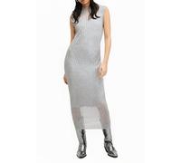 AllSaints Patrice Dress Silver Größe: S | Midikleider Outlet | Damen | Grau