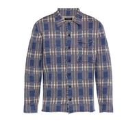 AllSaints - Solmar Strick-Cardigan mit Karomuster - - Shirts - Herren - Blau - M