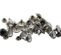 Allstarco 11 mm kristallklare H102 Acryl-Strassnieten für Kleidung, Leder, Nähen und Basteln, Schmuckherstellung, in Großpackung für Armbänder, Handtaschen, Flipflops - 40 Stück