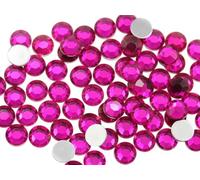 Allstarco SS30 Strasssteine, Acryl, Flache Rückseite, 6 mm, 1000 Stück Pink Fuchsia A27