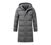 Allthemen Herren Daunenmantel Winter Lang Steppmantel mit Kapuze Warm | Wintermantel, Winterparka, Daunenjacke, Winterjacke, Gefüttert, Puffermantel, Outdoor Casual, Trenchcoat