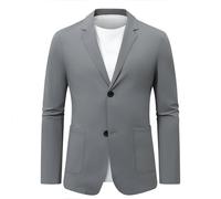 Allthemen Herren Sakko Stretch Leicht Blazer Sportlich Sommer Sonnenschutz | Anzugjacke Klassisch Regular Fit, Jacke Casual Business, Jackett Eisseide Modern, Freizeitjacke Hochzeit Büro