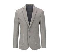 Allthemen Herren Sakko Wolle Tweed Klassisch Blazer 2 Knöpfe Gefütterter Winterjacke mit Streifen Übergangsjacke für Winter #001 Kaffee XL