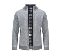 Allthemen Herren Strickjacke Gefüttert Cardigan Grobstrick Pullover Warm