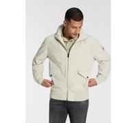 Blouson BOSS ORANGE "Ohice", Herren, Gr. 50, beige (light beige271), Web, Obermaterial: 88% Polyamid, 12% Elasthan, unifarben, casual, regular fit hüftlang, Langarm Strickbündchen, Jacken, mit Strickb
