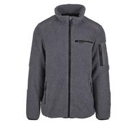 Allwetterjacke BRANDIT "Brandit Brandit Men Ramble Teddyfleece Jacket", Herren, Gr. XL, antracite, 100% Polyester, unifarben, normal, amerikanischer Ausschnitt, Jacken (77497911-XL) antracite