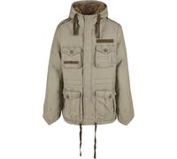 Allwetterjacke BRANDIT "Brandit Brandit Men Respite Jacket", Herren, Gr. M, beige (olive), 100% Baumwolle, unifarben, normal, amerikanischer Ausschnitt, Jacken (15341848-M) olive