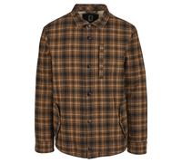 Allwetterjacke BRANDIT "Brandit Classic Sherpa Jacket", Herren, Gr. XL, braun (camel, schwarz), 100% Baumwolle, kariert, normal, amerikanischer Ausschnitt, Jacken (76385422-XL) camel, schwarz