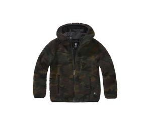 Allwetterjacke BRANDIT "Brandit Damen Kids Teddyfleecejacket Hood", Damen, Gr. 146/152, woodland, 100% Polyester, unifarben, normal, ohne Ausschnitt, Jacken (53276005-146) woodland