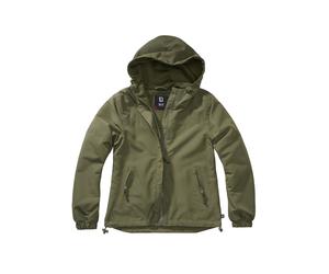 Allwetterjacke BRANDIT "Brandit Damen Ladies Summer Windbreaker Frontzip", Damen, Gr. 4XL, olive, 100% Polyester, mehrfarbig, normal, ohne Ausschnitt, Jacken (89353407-4XL) olive